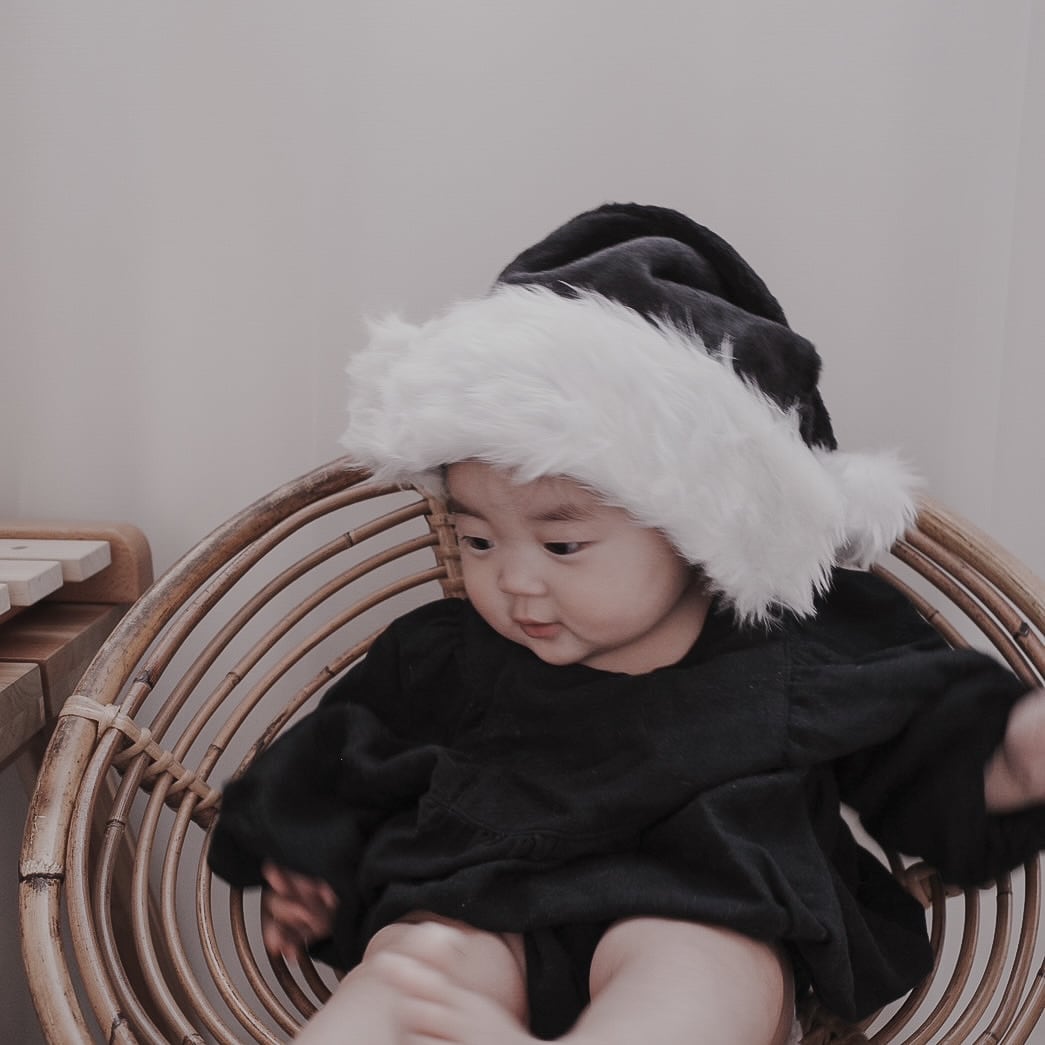 【即納】Black santa hat / kids