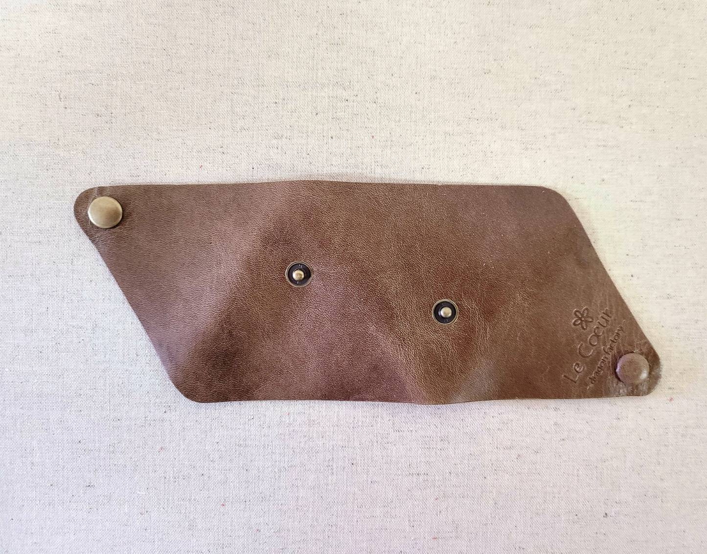 かばん屋さんのコインケース（グレー）かわいい Le Coeur
