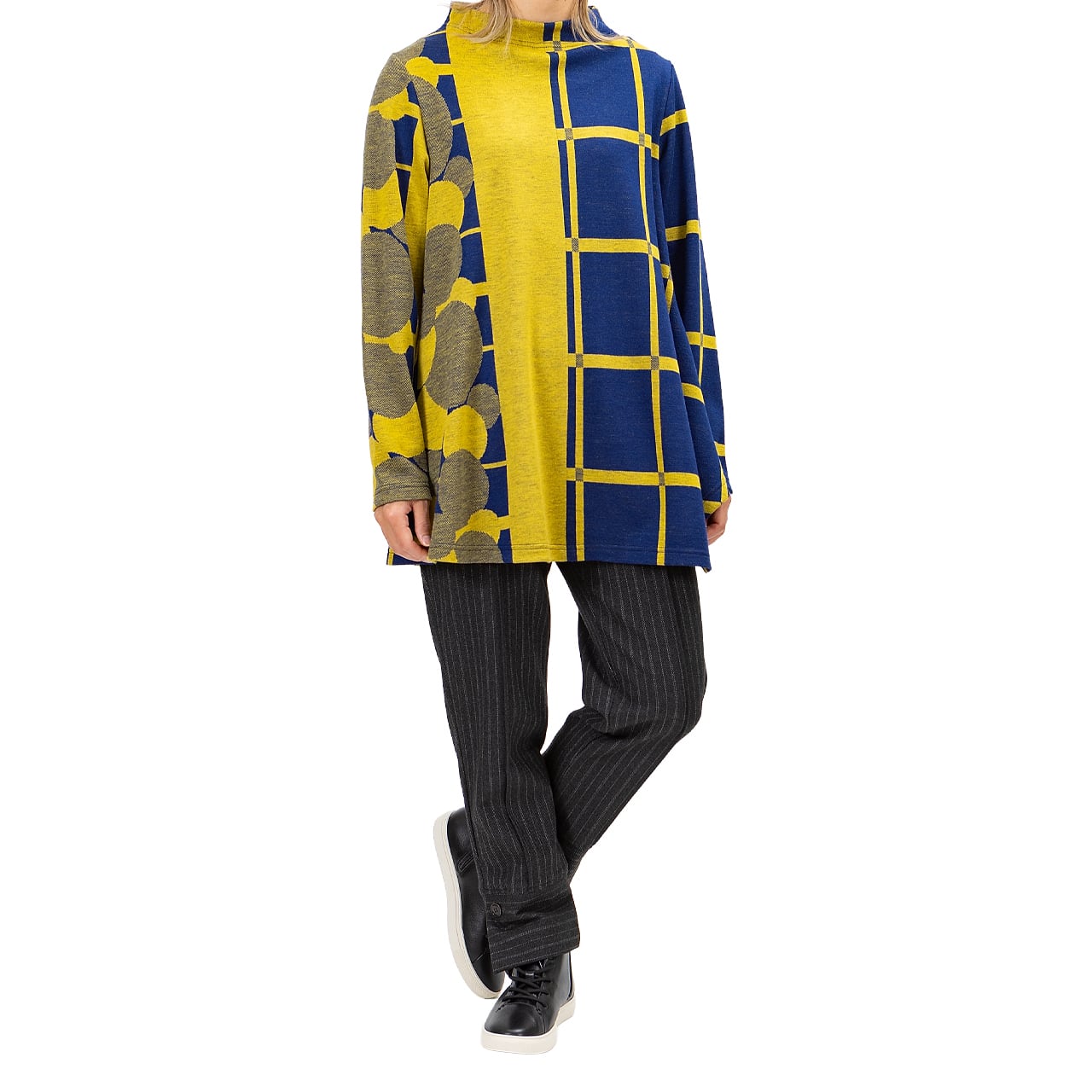 【最新作】バブルチェック ダブルジャガードチュニック【256-3238】