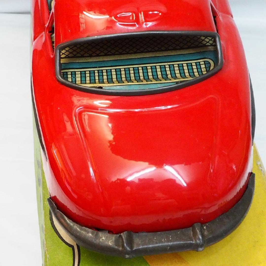 野村 メルセデス ベンツ300SLスポーツカー赤ブリキtin toy car箱付