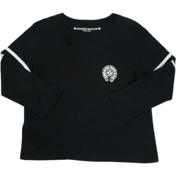 クロムハーツロングTシャツネックロゴブラック|クロムハーツ通販専門店