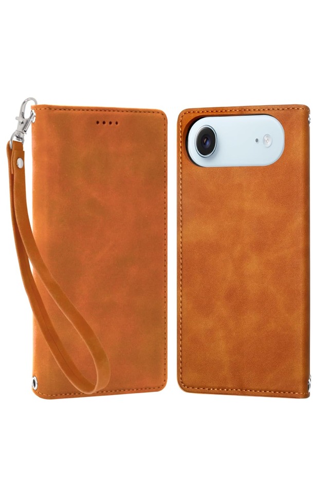 シズカウィル iPhone Air 用 ケース カバー 手帳型 アイファンデ2 ブラウン 1個入り