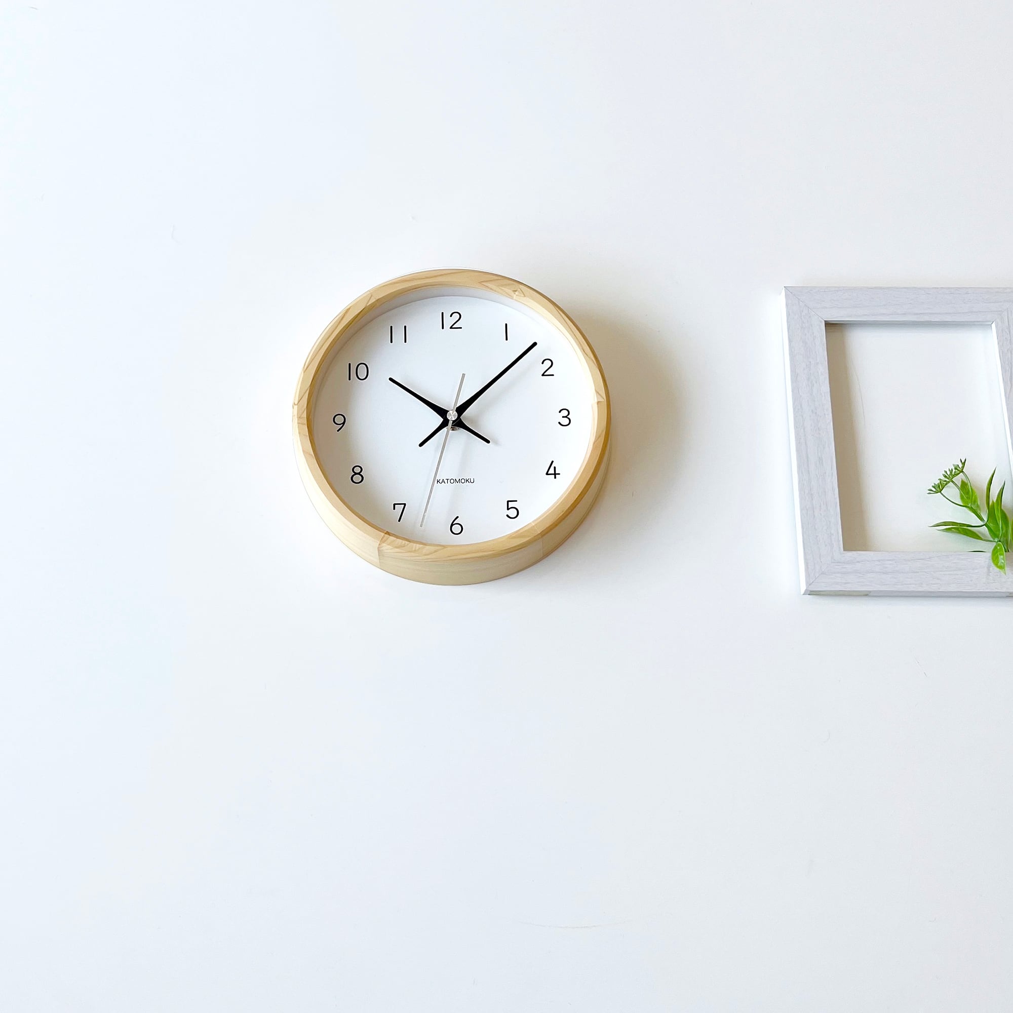 KATOMOKU muku clock 13 ヒノキ km-130HI 掛け時計 | 加藤木工株式会社