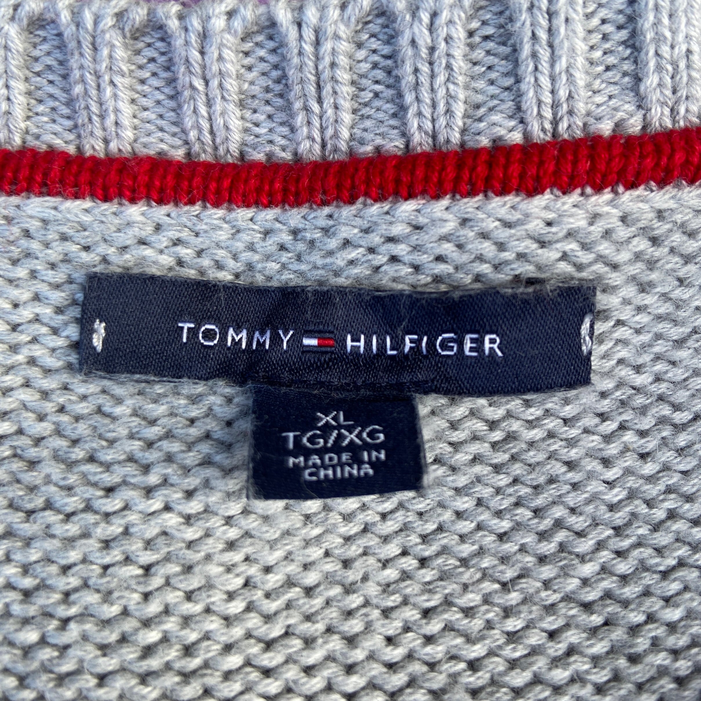 TOMMY HILFIGER トミーヒルフィガー ロゴ コットンニットセーター