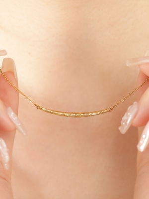 316L hawaiian bar necklace #n41 ☆