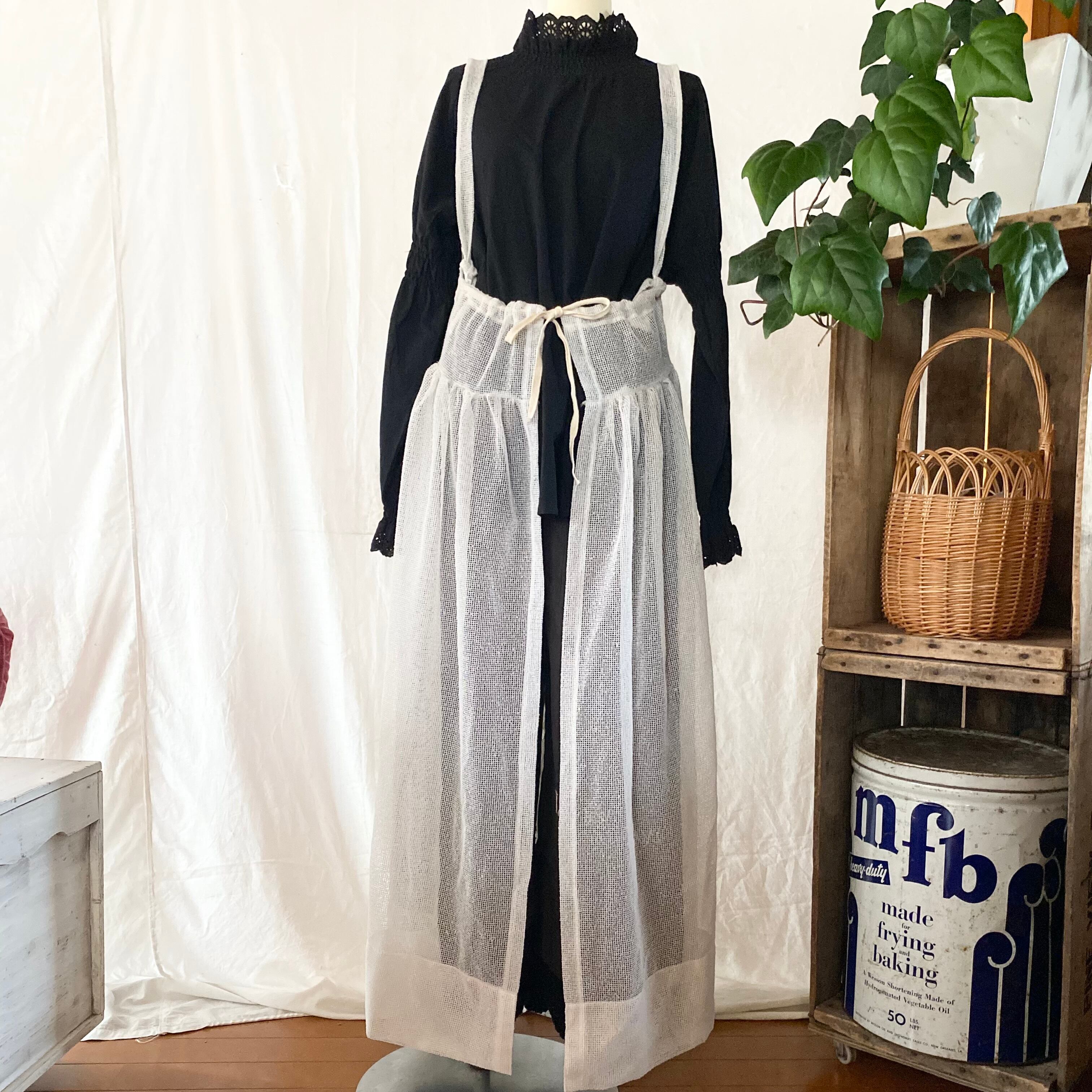 Re work 2way Mesh Apron Dress /リワーク 2way メッシュ エプロン