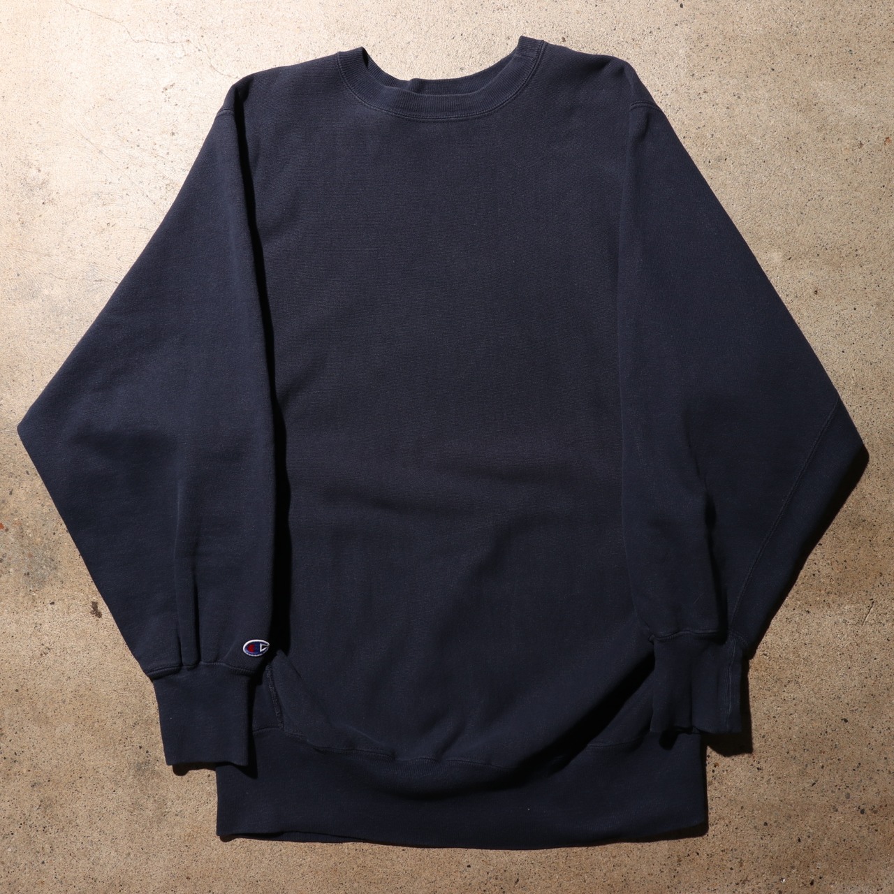 美品 XL 目無し 80s USA ネイビー リバースウィーブ チャンピオン スウェット Reverse weave champion