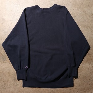 美品 XL 目無し 80s USA ネイビー リバースウィーブ チャンピオン スウェット Reverse weave champion
