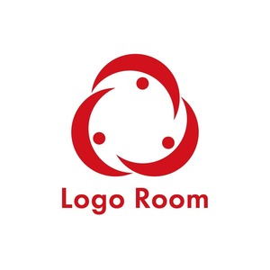 No709 三方よしのロゴ【3つ、赤、単色、三方、シンプル、建築、建設、製造、設備、士業、法人、団体】