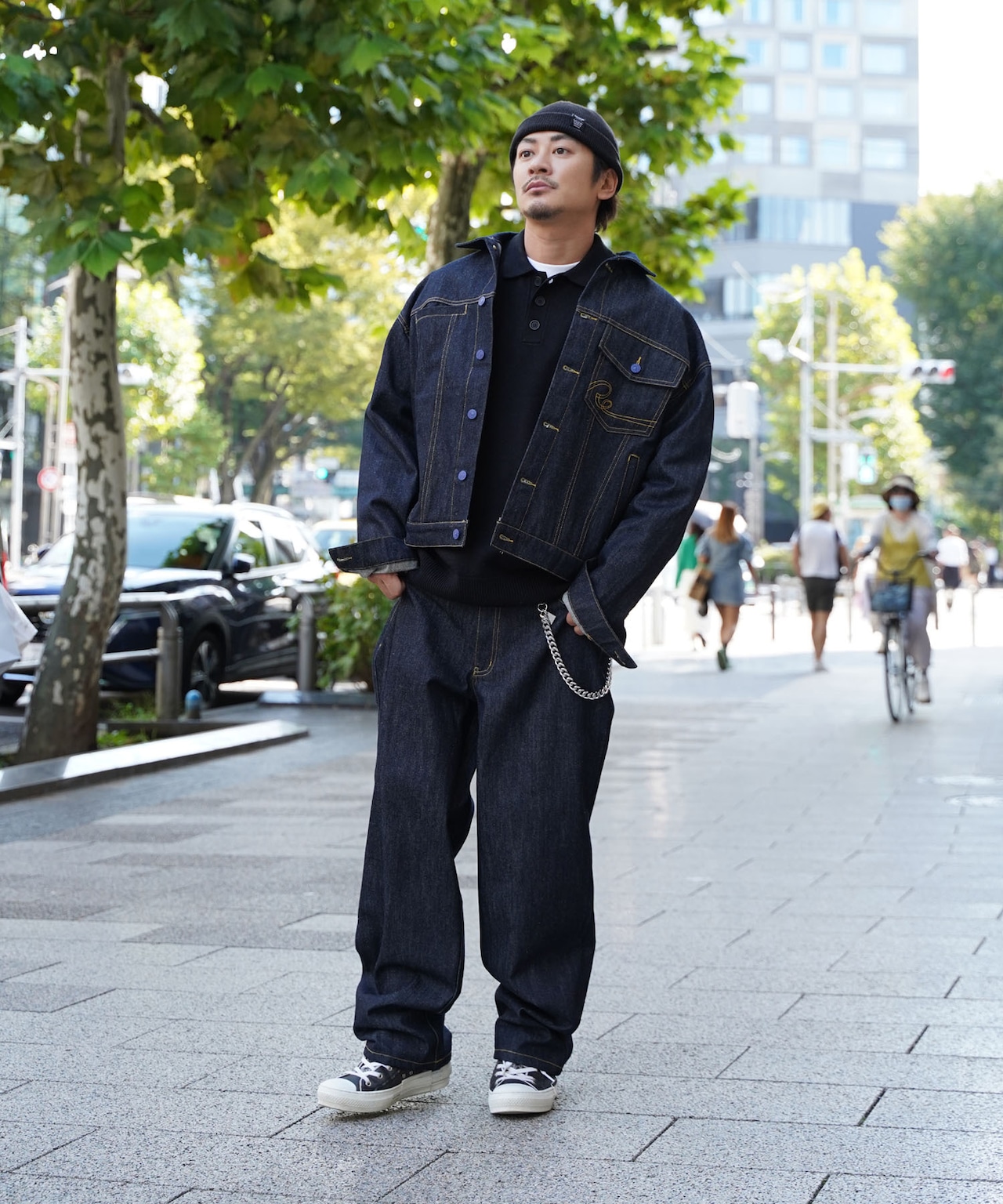 【#Re:room】VINTAGE DROP SHOULDER DENIM JACKET［REJ114］