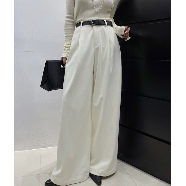 straight tuck wide pants＊S-260