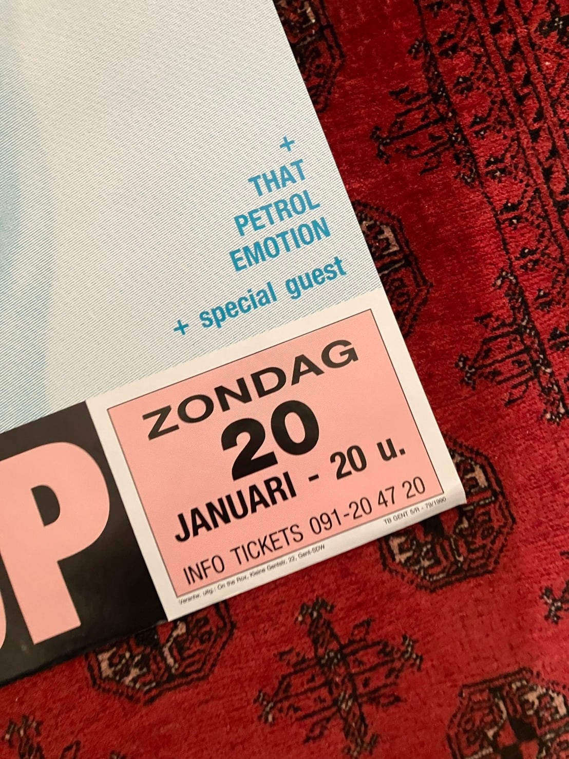 1990/Iggy Pop/Brick By Brick Tour プロモーションポスター | woodmarquee