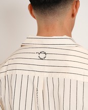 【SUNS】PIN STRIPE OPEN COLLAR LONG SLEEVE SHIRTS［RSS026］