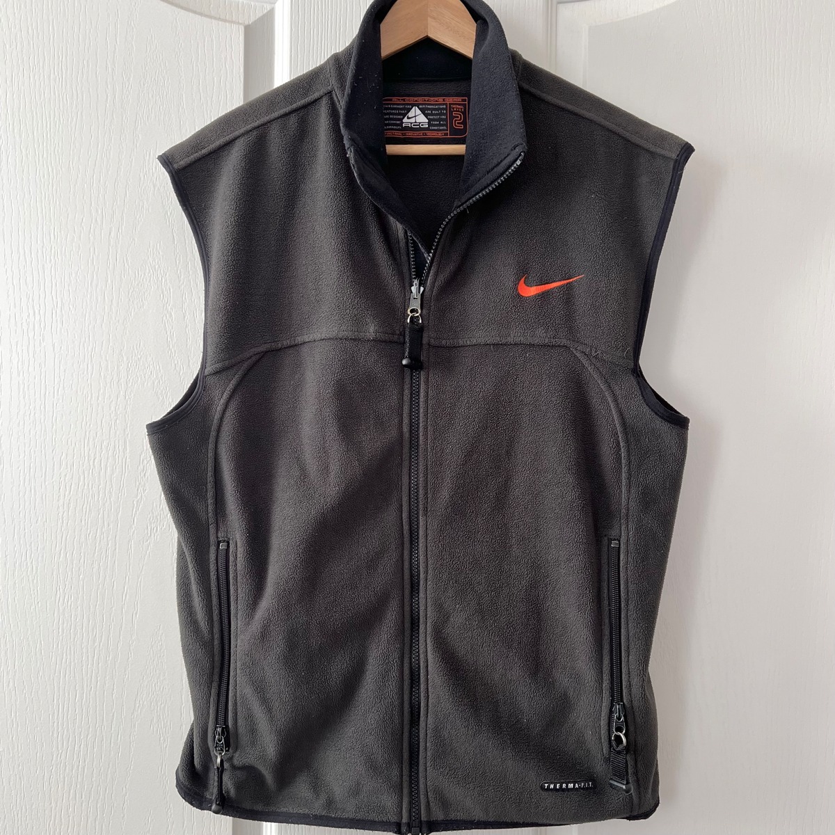 NIKE ACG 90年代 ナイキ フリース ベスト ジャケット M カーキ | 古着 