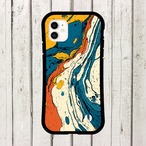 受注生産 iPhoneケース 海のようなブルーマーブル｜大理石風 MARB008A