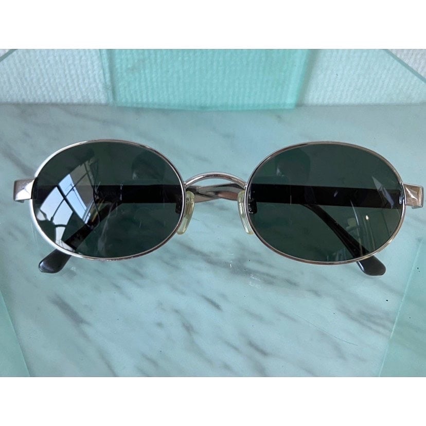90's エンポリオ アルマーニ イタリア製 サングラス 北野武 made in italy emporio armani dark green black lens round