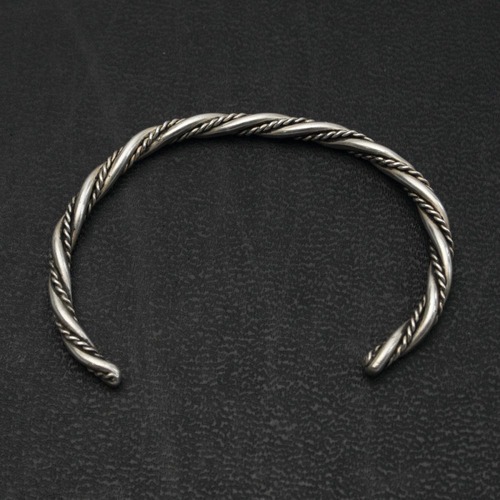 Navajo Vintage Silver Bangle [NAVAJO - STERLING] Twisted Wire