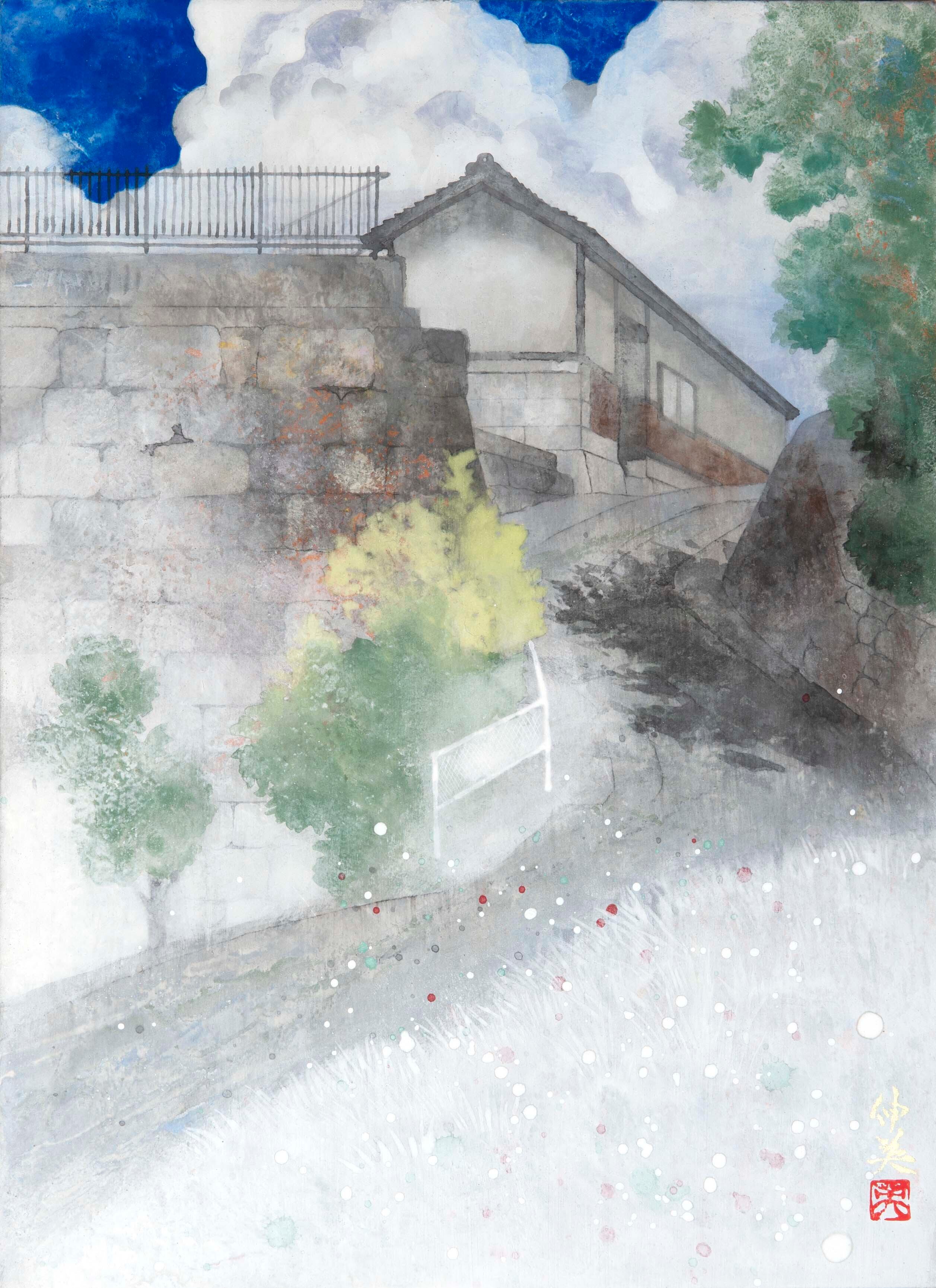 クレマチス（日本画）Clematis | 牧野伸英の日本画ショップ -Nobuhide