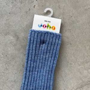 joha/wool ribsocks 【60019/l.blue】