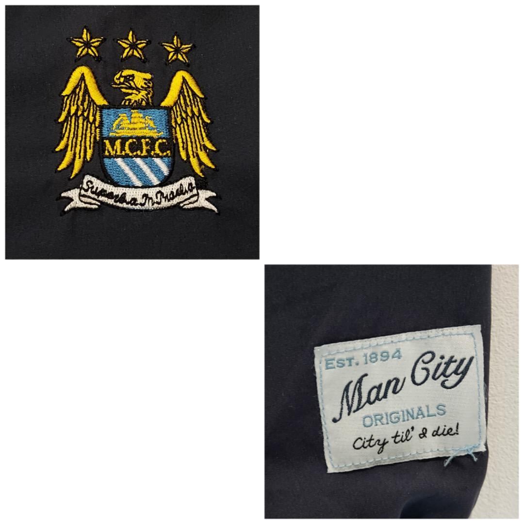 マンチェスターシティー オフィシャル ナイロンジャケット サッカー 紺  