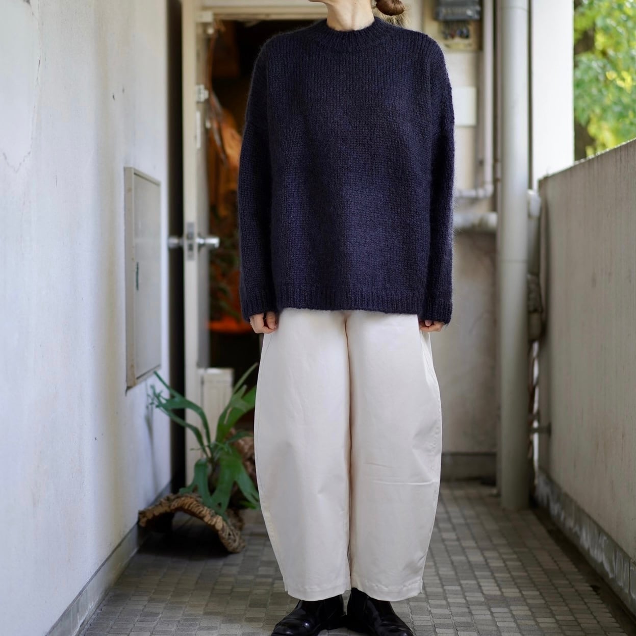 CORDERA(コルデラ)MOHAIR SWEATER BLACK 230422-B-1 | Debby