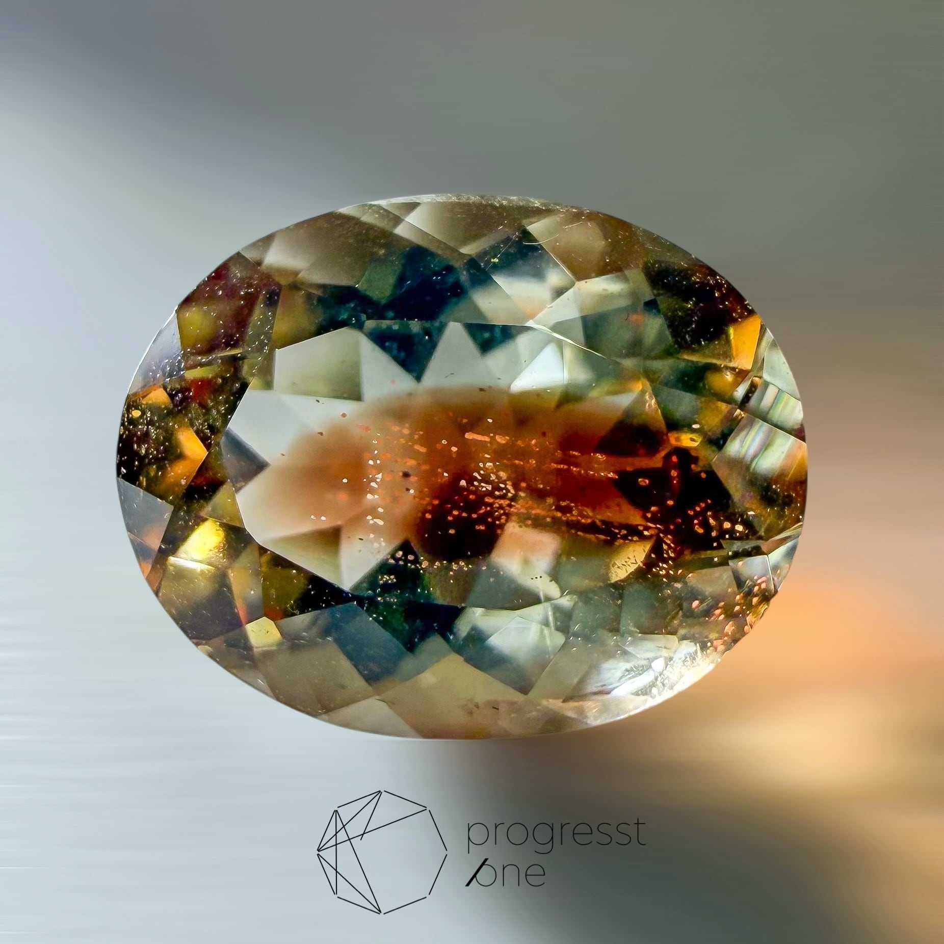 バイカラーオレゴンサンストーン2.39ct | progresstone