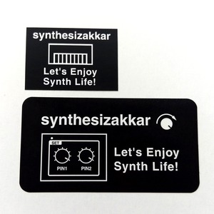 【シール】Let's Enjoy Synth Life！シンセサイザッカー シール大小セット