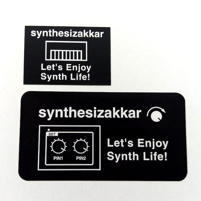 【シール】Let's Enjoy Synth Life！シンセサイザッカー シール大小セット