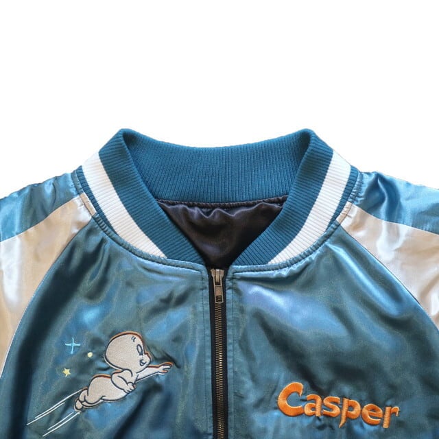 未使用級★キャスパー★スカジャン★Casper★キャラジャン★刺繍★ユニセックス 楽天市場】キャラジャン キャスパー ゴーストルック スカジャン L