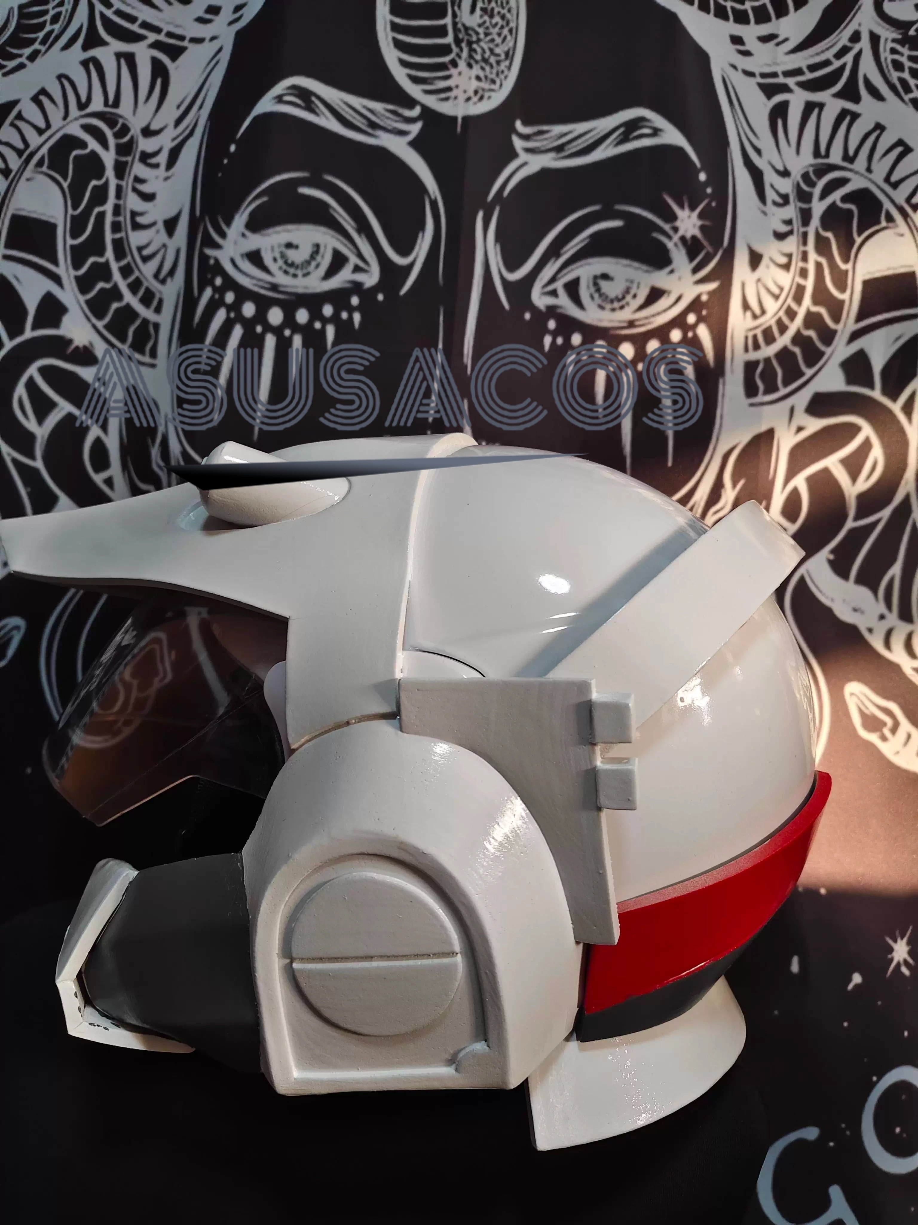 ASUSACOS 実物撮影！ウルトラマンティガ GUTS ヘルメット 円大梧