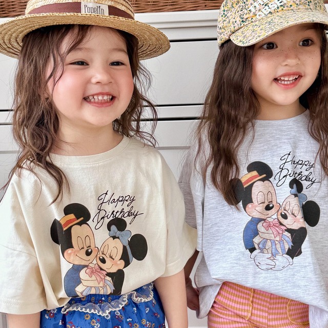 «予約»«ジュニアサイズあり»«poisson» バースデートップス 2colors
