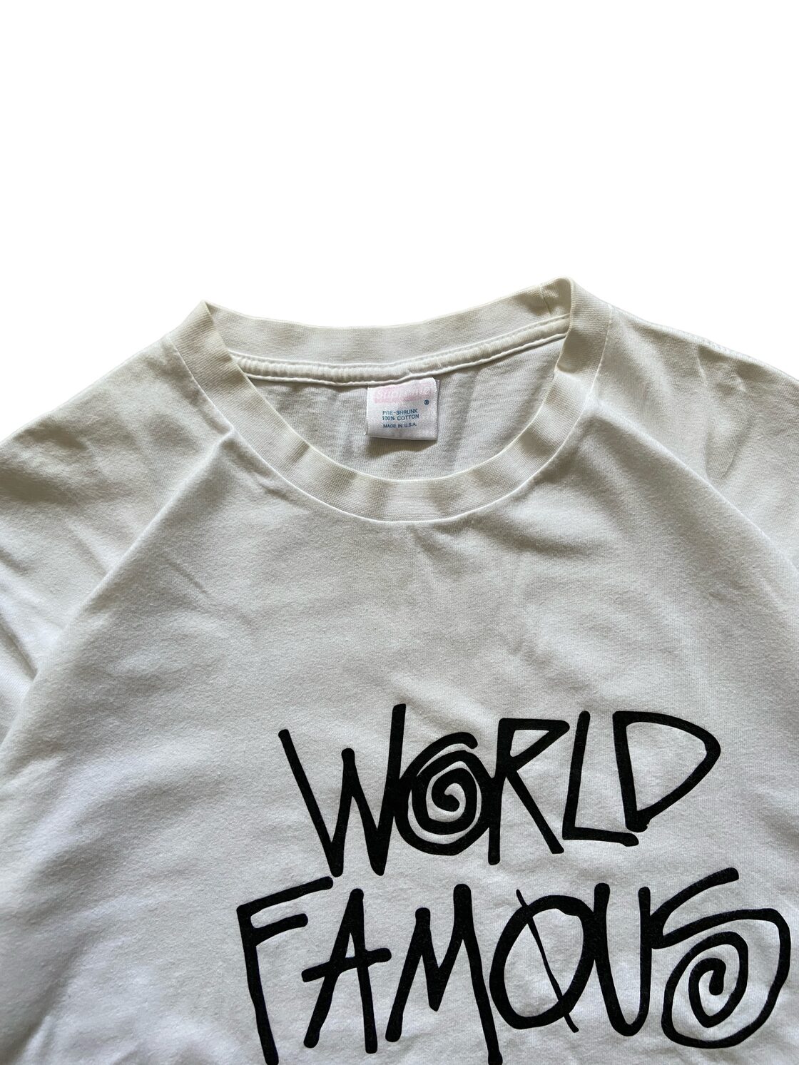 world famous supreme×stussy print t-shirt usa製 boot | PAY ID
