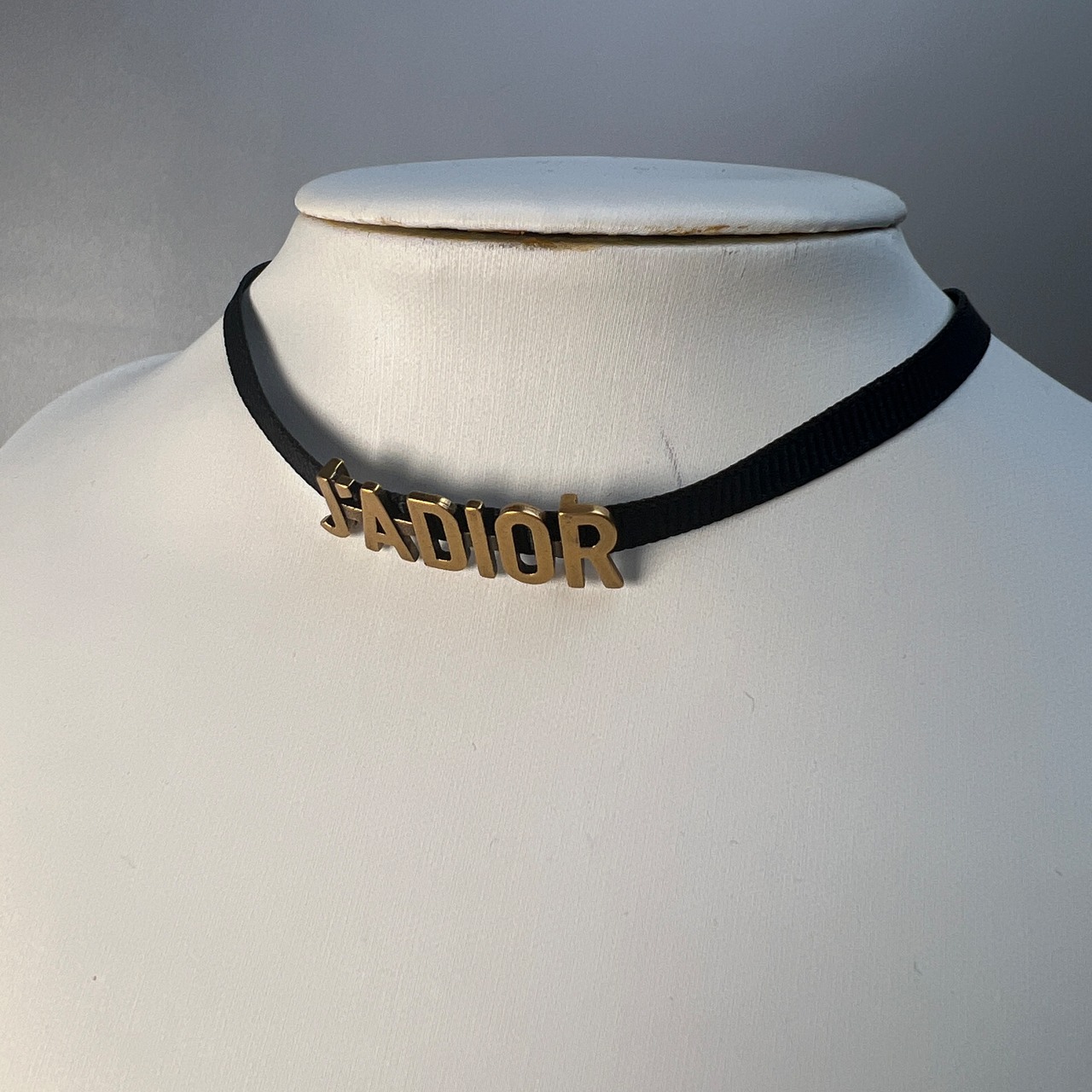 Dior ディオール   チョーカー ブラック A-9306