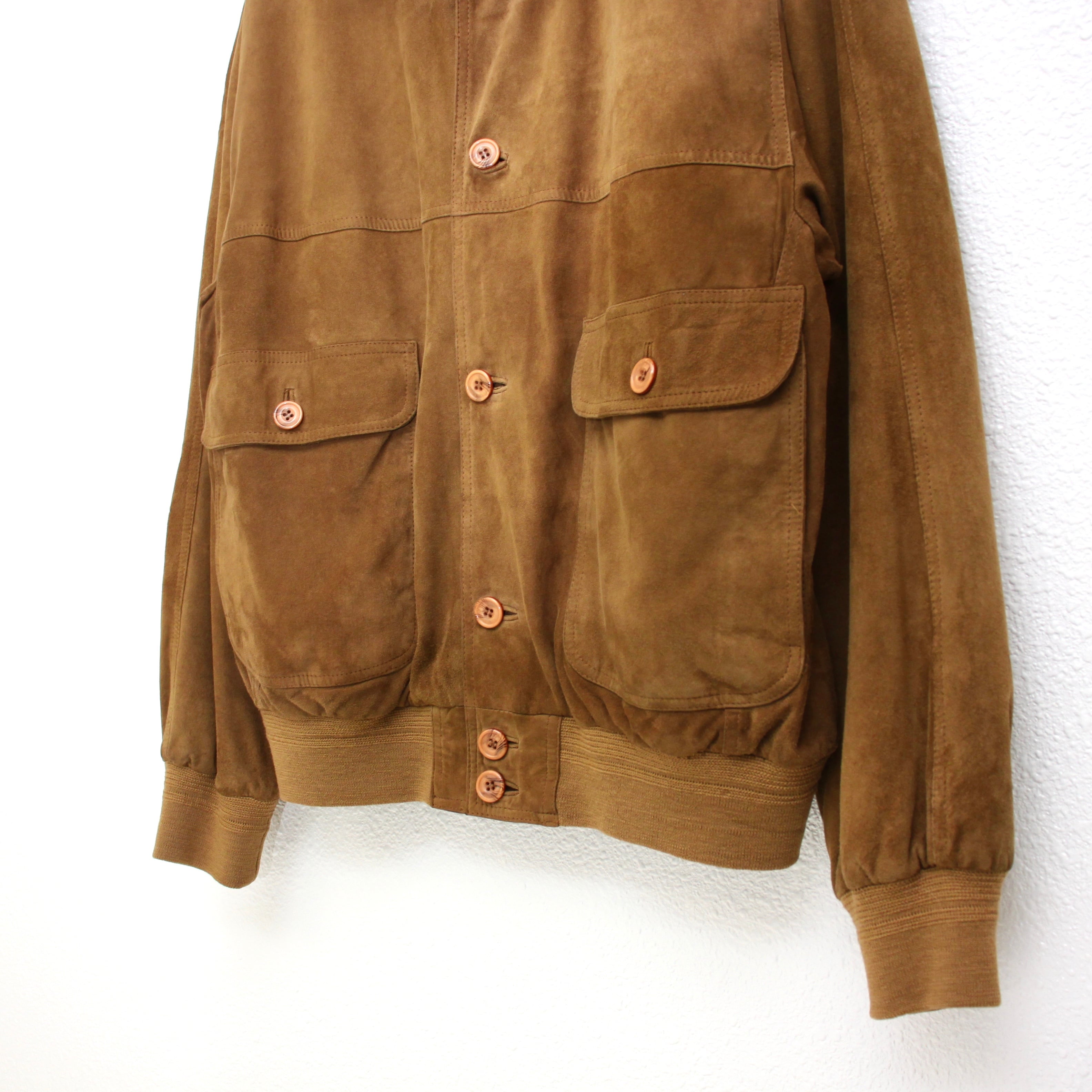 0128 / 1990's suede leather valstar type ブラウン スエードレザー