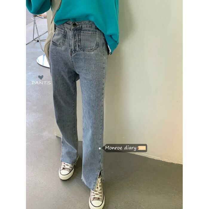 ジーンズ ルーズオータムウィンター薄手 秋物 冬物 モンロー92005417285