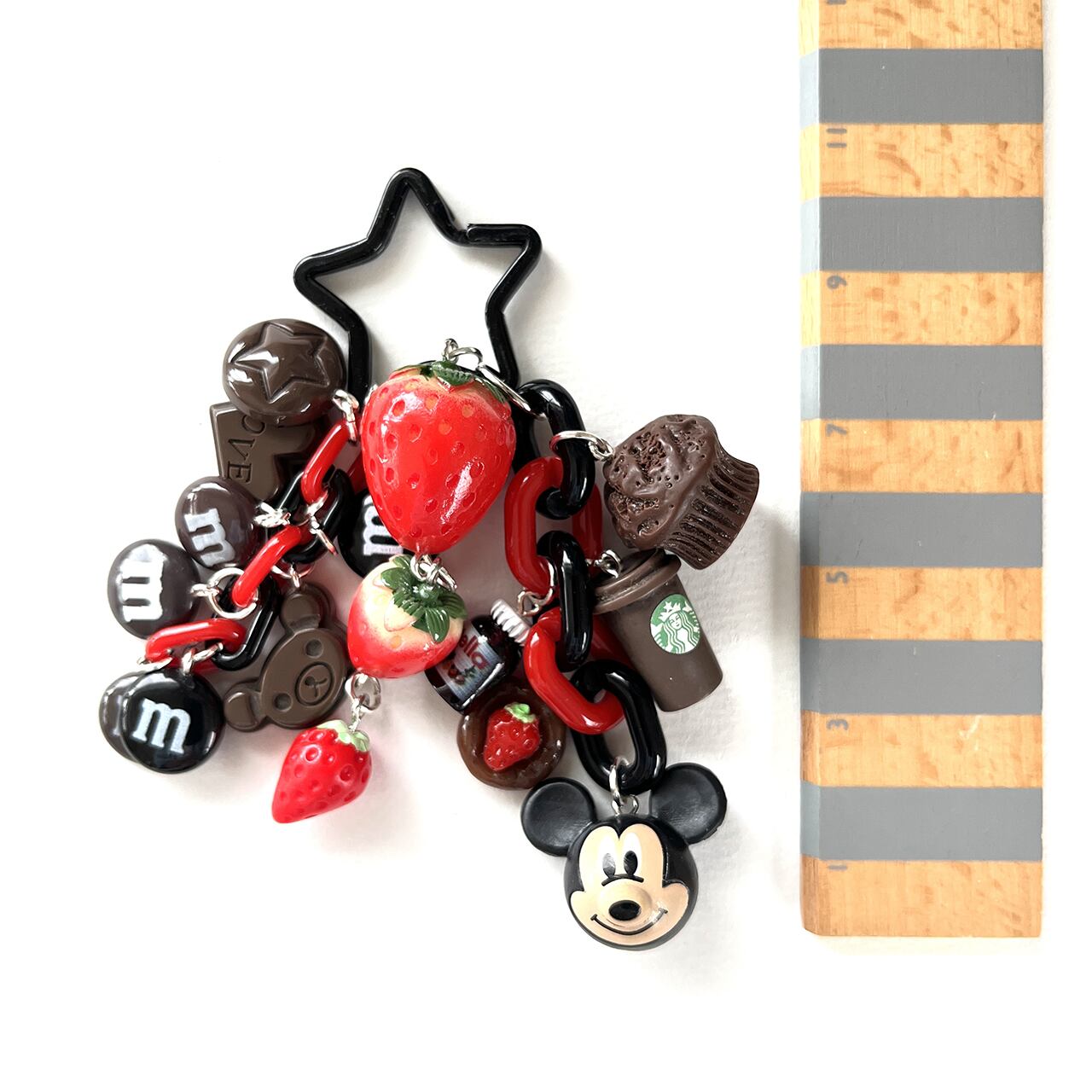 じゃらじゃらキーホルダー☆BLACK&RED☆ | cheers funfun