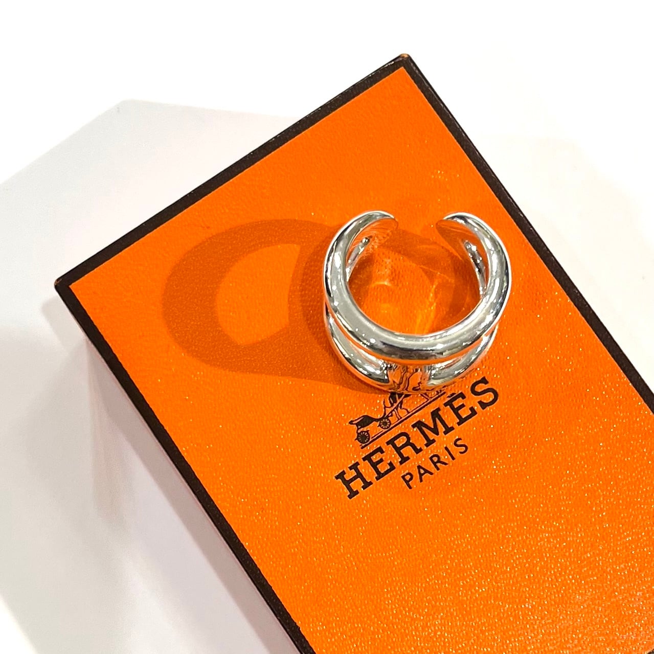 希少【HERMÈS】【約16号56】2732 エルメス 指輪 ブランド オスモズGM