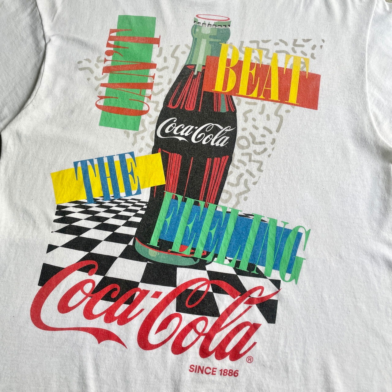Coca-Cola コカ・コーラ アドバタイジング 企業ロゴ プリントTシャツ 