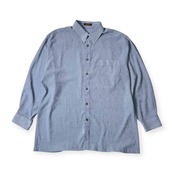 ARAMIS アラミス シワ加工 長袖シャツ LL/大きいサイズ 水色系 メンズ