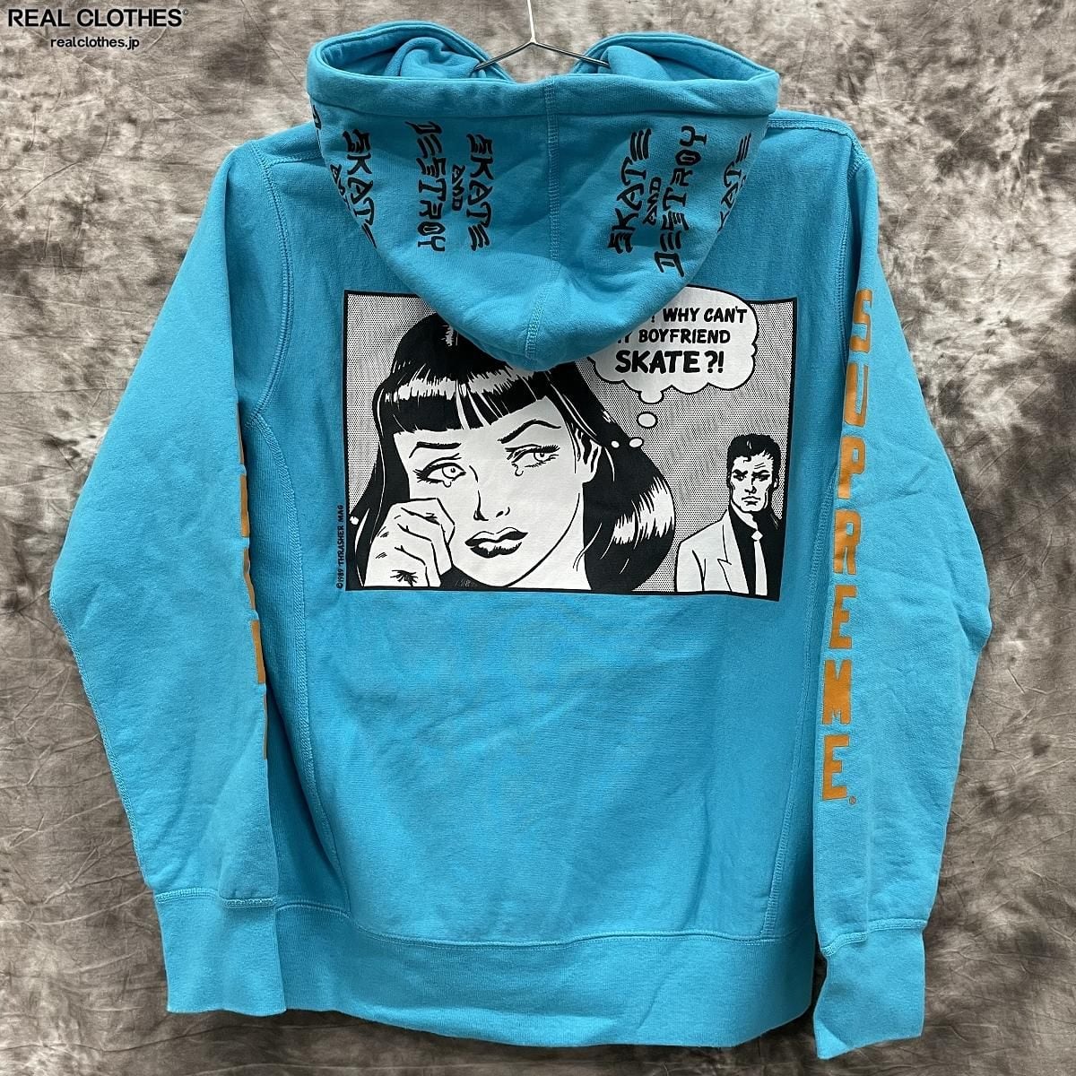 Supreme THRASHER コラボ　パーカー　シュプリーム　スラッシャー