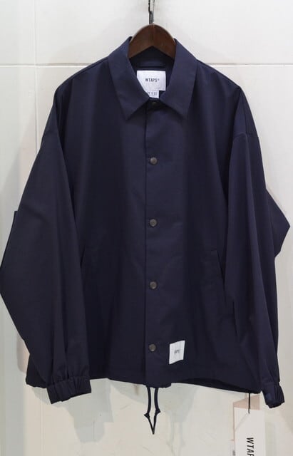 WTAPS Chief /Jacket / Poly. Twill. Sign Navy | goodbadstore
