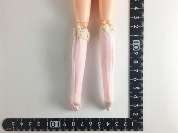 ドールアクセサリ 1/6 女性用 靴下 ストッキング ライトピンク STK 08847 - 画像2