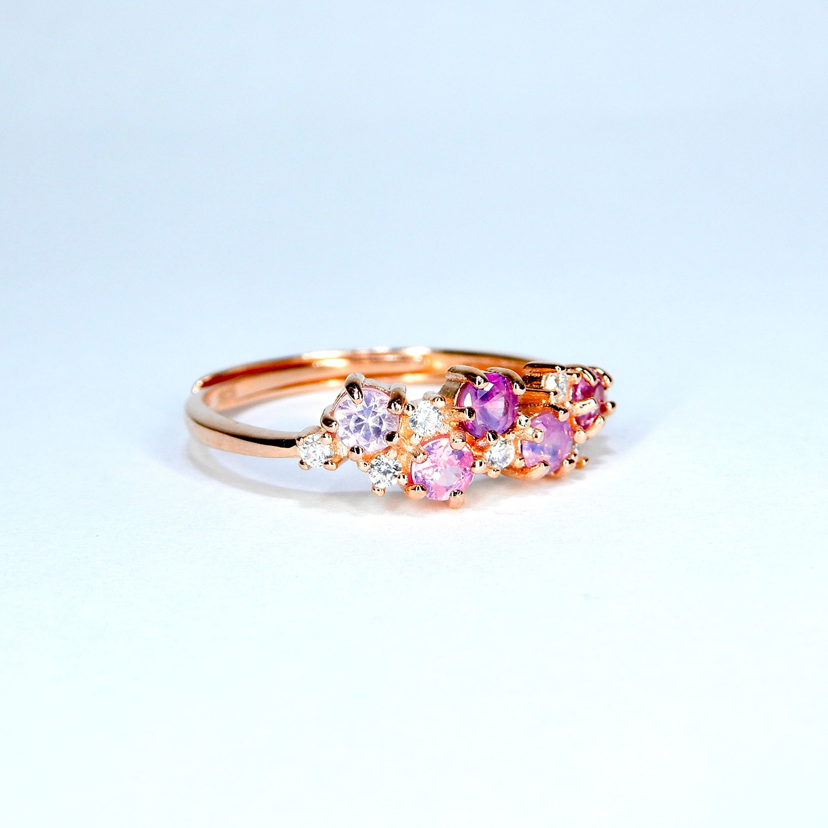 リースRing♦︎シルキーサファイア♦︎PGカラー