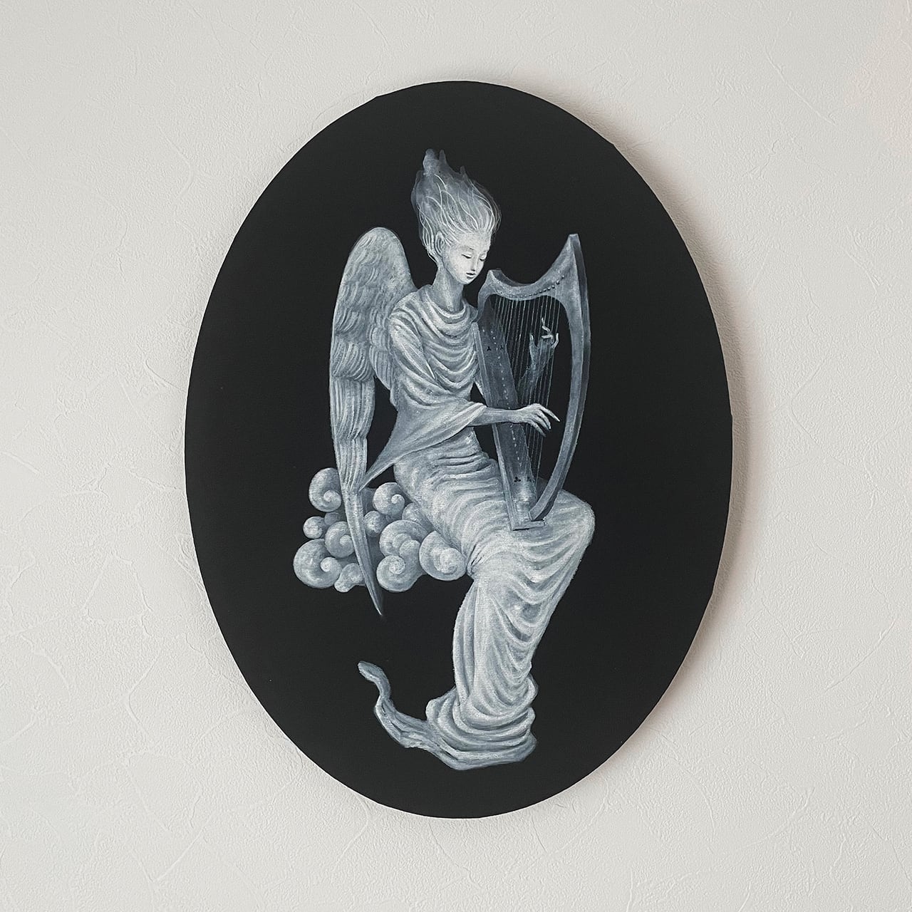 【希少＊美品】ゴシックハープ 19弦_送料込み GINZA JUJIYA Chris Harp (パッションホワイト) 15弦レバーハープ ひざ