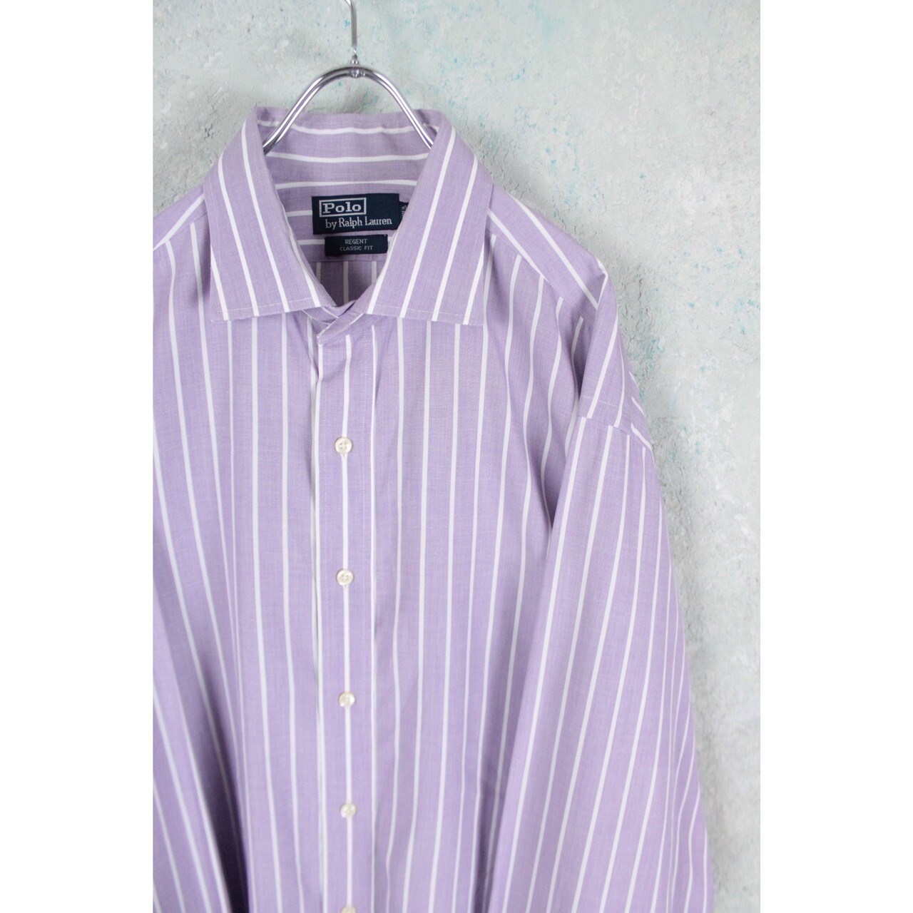 Polo by Ralph Lauren オーバーサイズ ロゴ無し ストライプシャツ 【FF 