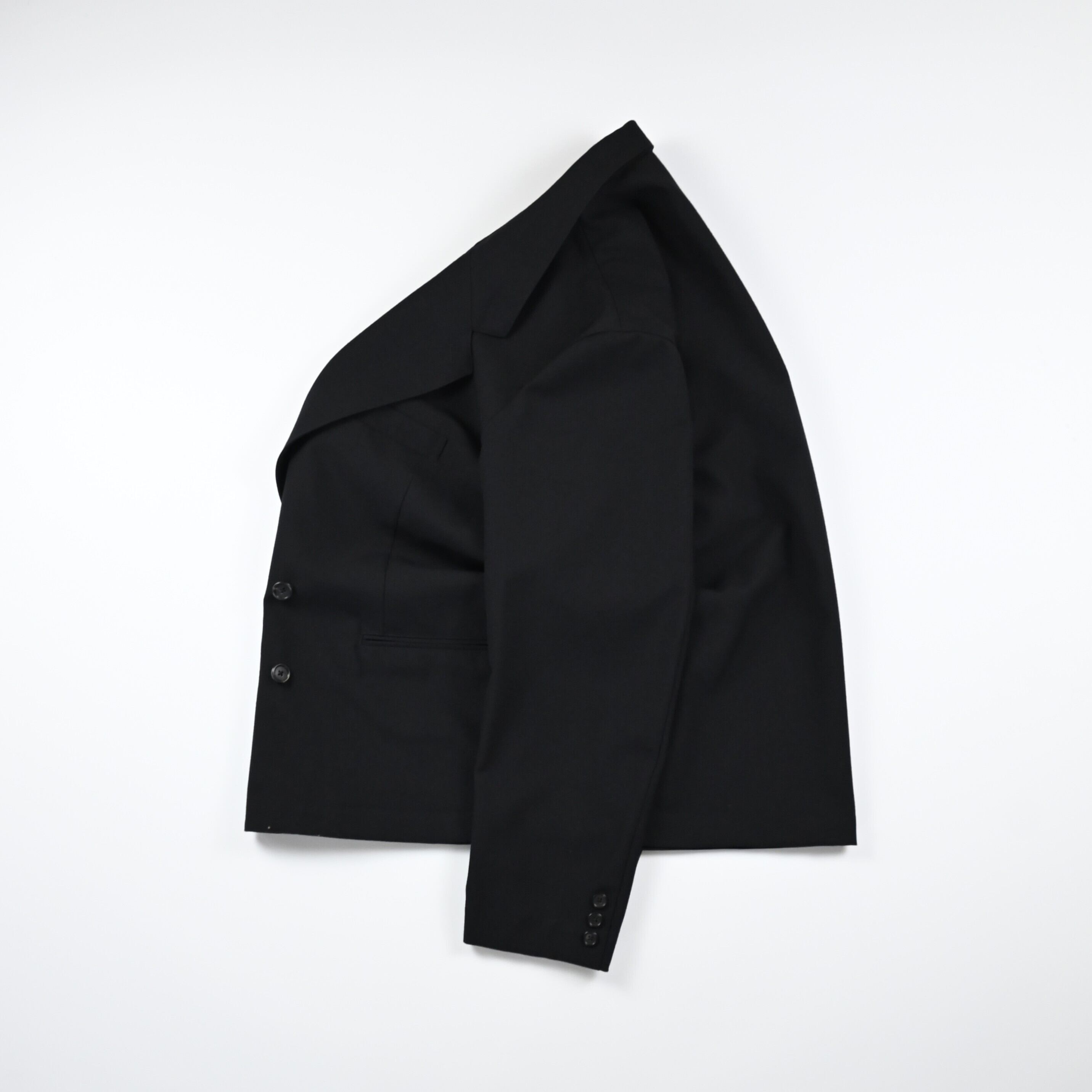 INTERIM / MILITARY WOOL SERGE PIPING DOUBLE JACKET | GANKO