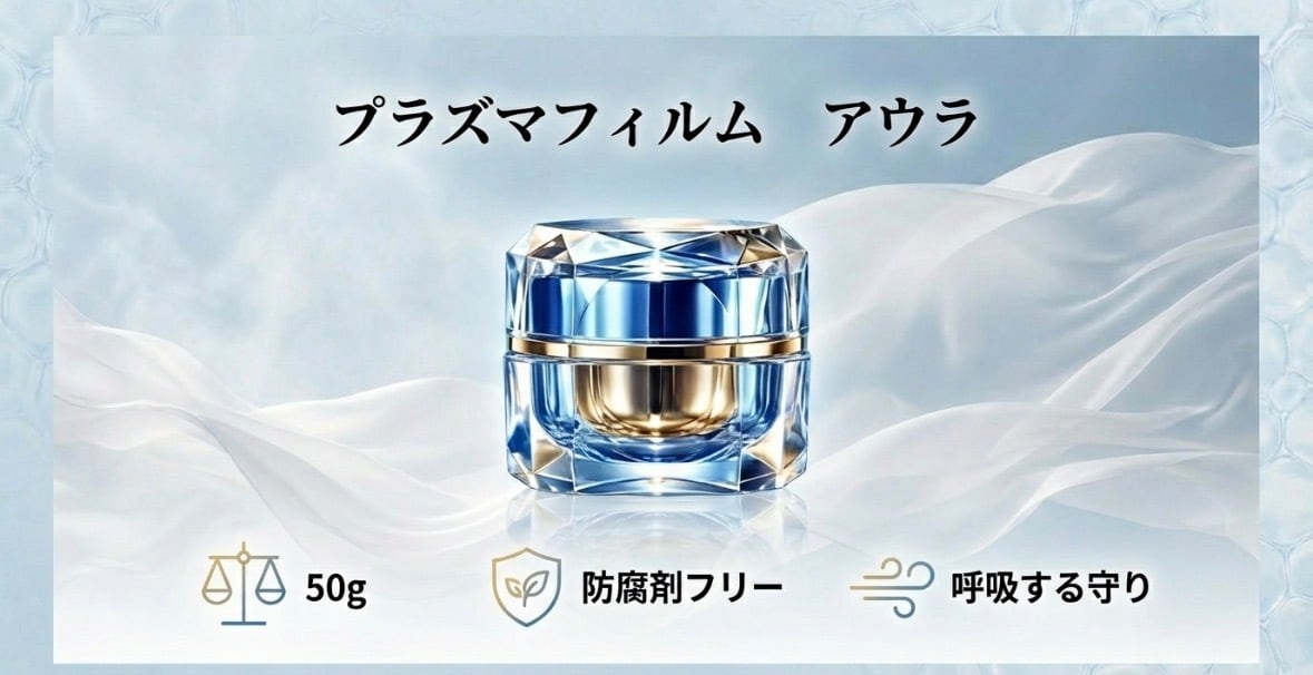 まるで第2の皮膚【保湿クリーム】プラズマフィルム アウラ | S Beauty