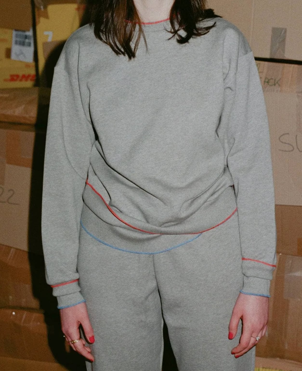 22AW】Baserange ベースレンジ / Ladna Sweat heather gray | TRENT