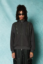 【 TAUPE トープ】PIGMENT LOOSE TRACK JACKET D.GRY