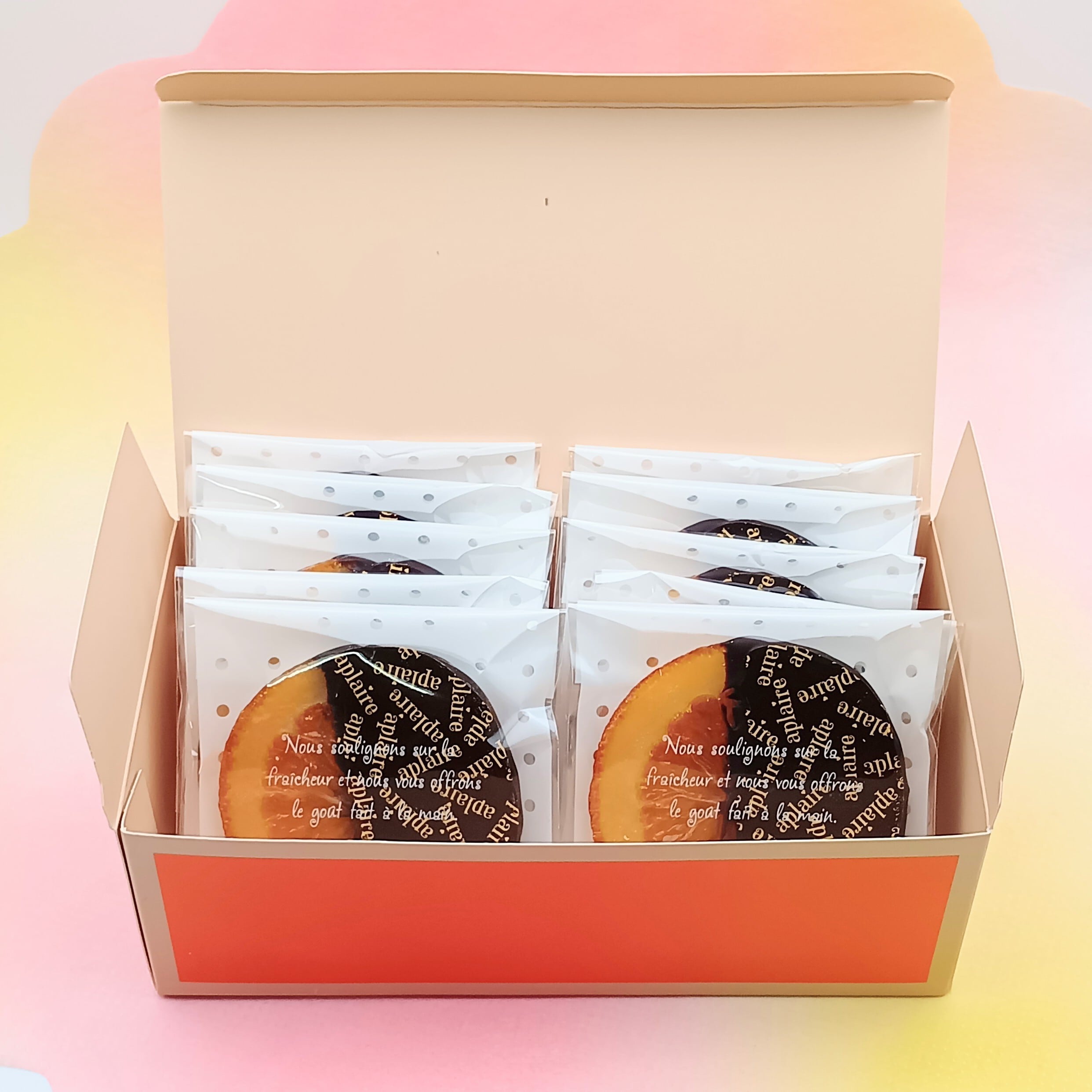 オランジェット〔ソレイユ10枚入〕 | チョコレート工房 アプレール